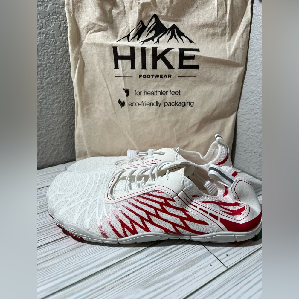 Hike footwear Lorax Pro Healthy non-slip barefoot water shoes white red 10-10.5